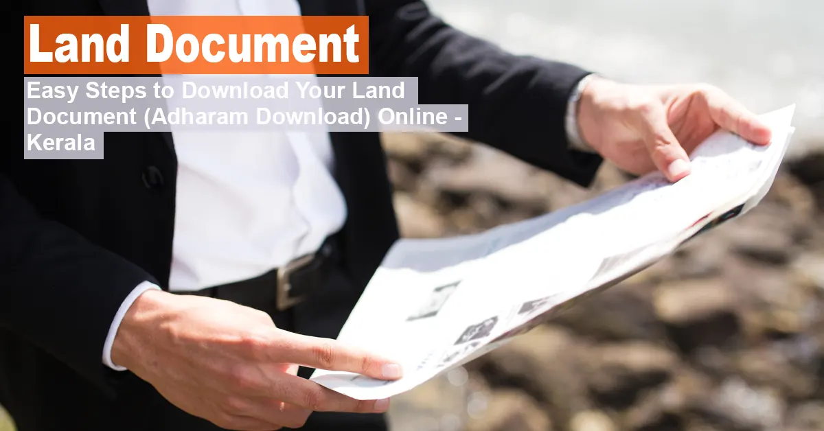 Adharam Download: Keeping land documents, and their copies is an important task. But many people don't know that it can be done online. Land Document Copy ( Aadharam ) Online process is a very easy thing that anyone can do if they have all the required documents. Anyone with very basic computer skills can easily apply for Copy ( Aadharam ) land documents online. Let's see how it works. How to Get Adharam Copy Online Process? It is very important to keep the land document Copy ( Aadharam ) with you. At the same time it is very easy. Aadharam Copy is required for all legal matters. Also, a land document Copy ( Aadharam ) is required to transfer the land to another person and to make new changes. The different steps for the Land Document Copy Online process are: Step-by-Step Guide to Adharam Download 1.For land-related information, the application should be submitted through the official website.This is a government website that contains all the information related to land registration and property records. how to get Adharam copy online 2.If you are a new Person in the site you will need to register. For that you have to put name, email id and a password. 3.Click on the required link from the website. If you need a land document Copy ( Aadharam ), click on "Apply for Land Document" link. Adharam copy online 4. Entered the property-related information. Correctly enter the plot number, survey number and identification number associated with the location. 5. Upload the other required documents. In some cases, documents including the identity card of the applicant may be required to be uploaded. 6. A certain charge has to be paid to get the land document Copy ( Aadharam ). Do it exactly as it says on the site. 7. If the application is successfully submitted, you will receive a tracking number. It can be used later to know the status. 8. Once the land document Copy ( Aadharam ) is ready you can download it directly or through the website. Major things to know about your Adharam Download Online process The land document Copy ( Aadharam ) should be applied by the land owner or legal representative. Government-approved identity card is mandatory for applying land document Copy ( Aadharam ). A certain charge will be paid as a fee according to each location. It takes days or sometimes weeks to get the land document Copy ( Aadharam ). FAQ's 1. Land Adharam Copy Online process is easy or not? If you have all the required documents then you can easily apply for land document Copy online. But only the owner of the land or the legal representative can apply for a copy of the legal document. 2. Land Document Copy Online process is secure or not? By applying through the official website, it is possible to process the application securely. But while choosing the website URL make sure that it is the official website. 3. Are there any options to correct the Land Document Copy Adharam Download Online process? After reviewing the application before submitting the final Copy, information can be edited as per the requirements. 4. How to know the document is ready? You can check your application status online anytime. Once the Copy is ready, you will be notified via SMS or email. 5. Can i do the Land Document Copy Online process for someone else? Yes. You can apply for land document Copy ( Aadharam ) on behalf of someone else if you have legal authorization from the owner.  Conclusion: Land Document Copy ( Aadharam ) Online process is very simple. But start the application process only by having the correct documents. Also make sure to keep the tracking number when you get it. The website is designed in such a way that anyone with a very basic computer can do it from anywhere. Make sure to always carry the land document Copy ( Aadharam ) for land related processes.