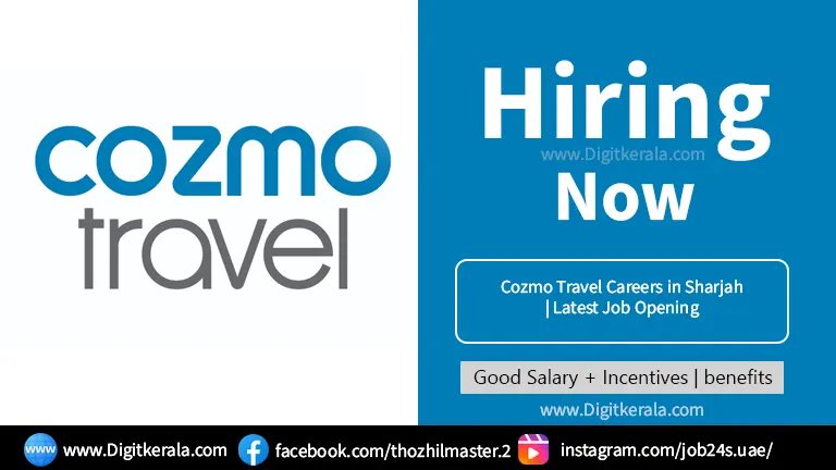 Cozmo Travel Careers in Sharjah | Latest Job Opening 2024