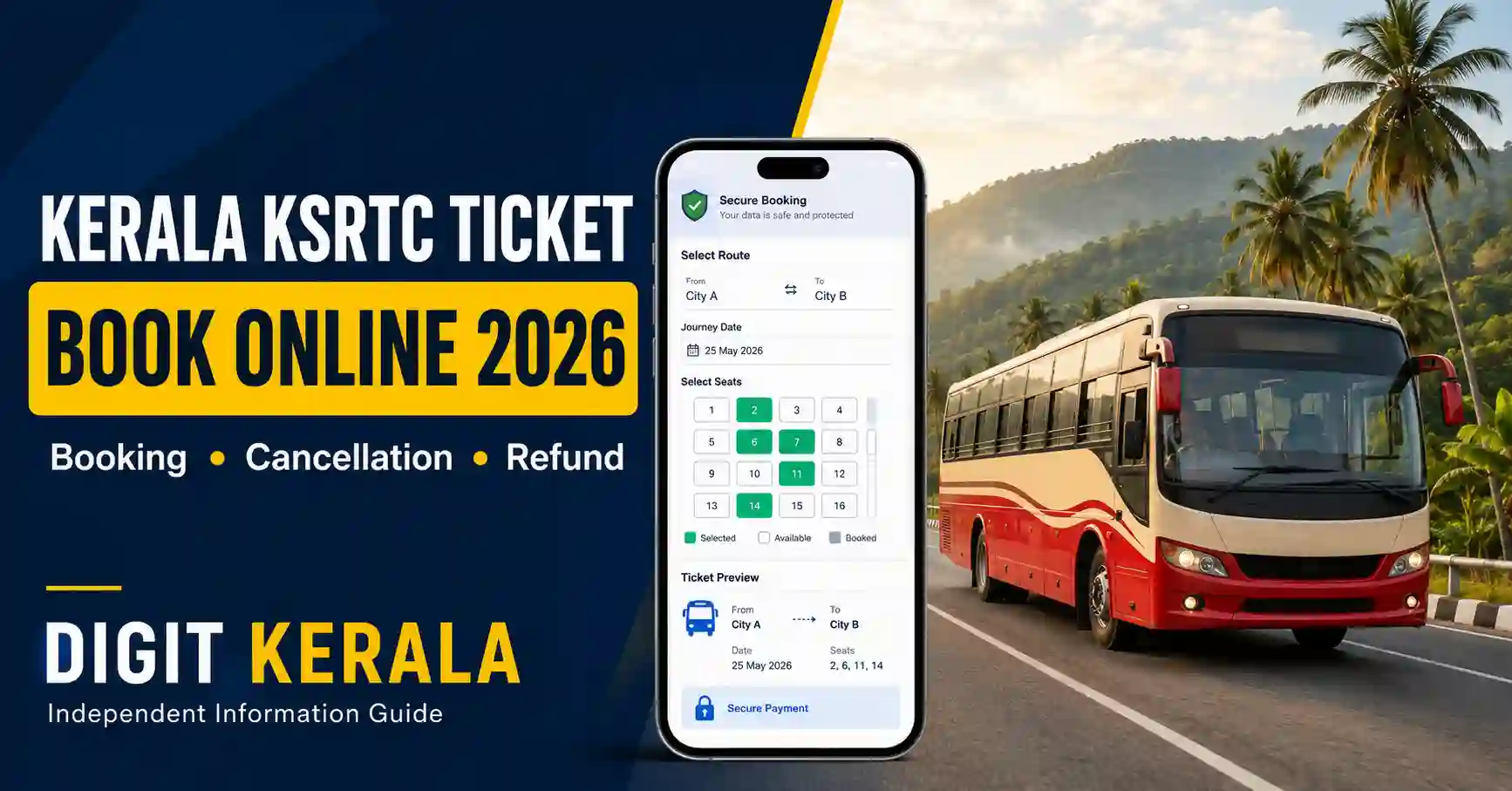 Kerala KSRTC Bus Ticket Booking Online